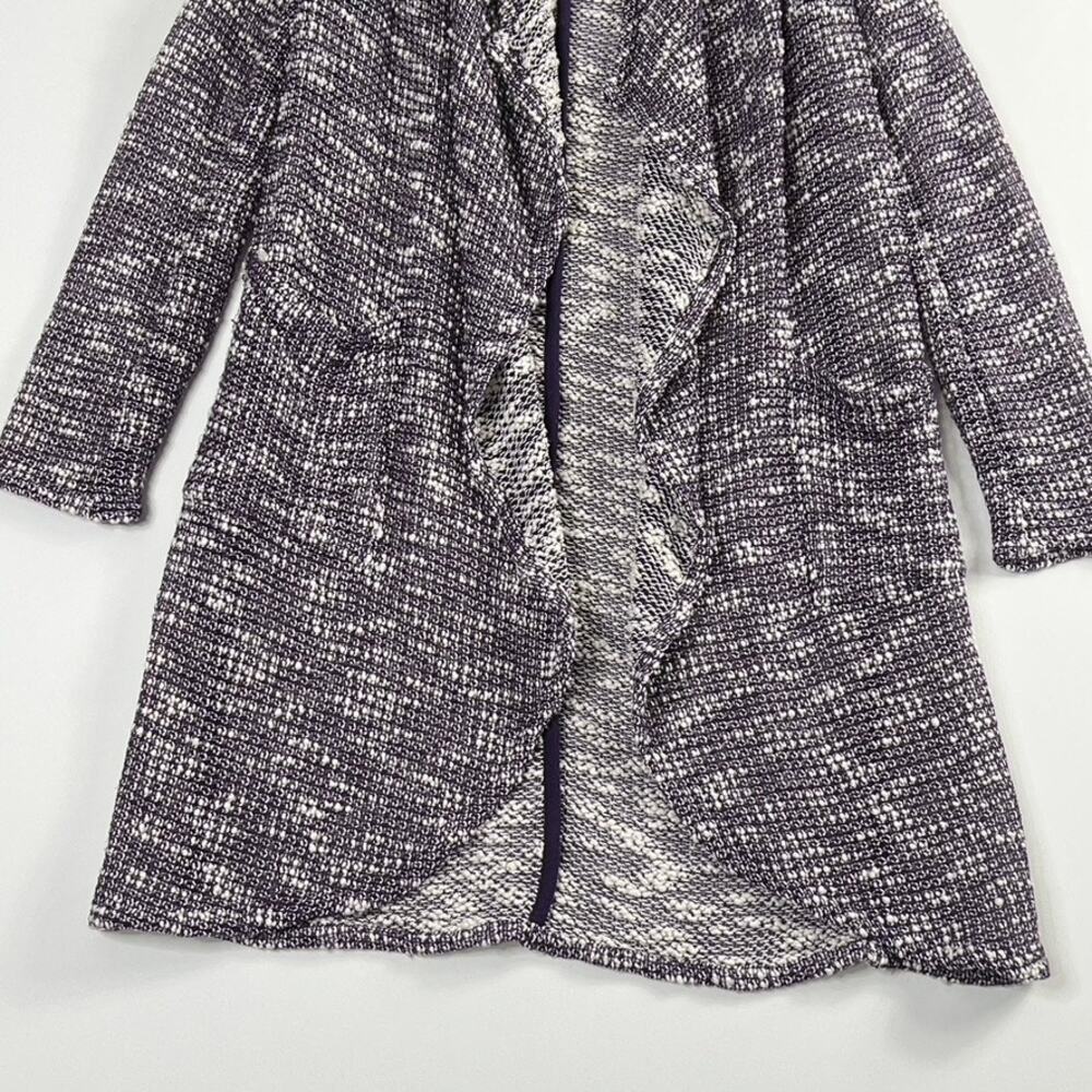 Fabletics Moscow Wrap Open Front Duster Long Card… - image 3